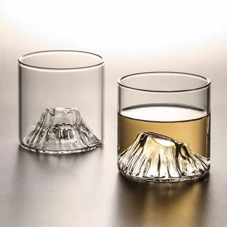 Mount Fuji/Red Sea Parting Glass
