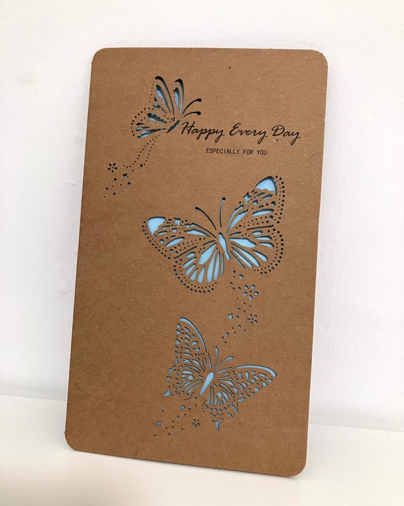 butterfly card cutout