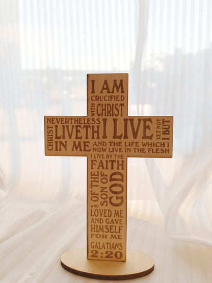 Cross·Log carving·Galatians
